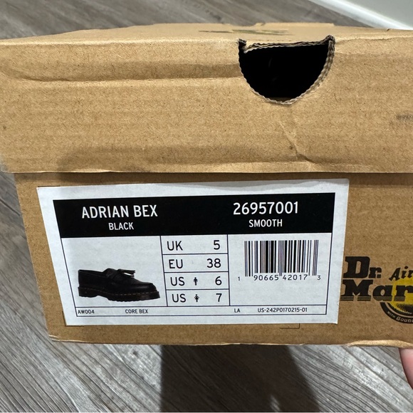 Dr Martens Adrian Bex Black Smooth Leather Loafers - Picture 12 of 12